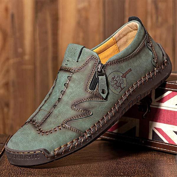 PÁNSKÉ VINTAGE CASUAL KOŽENÉ BOTY 90893563