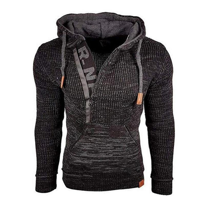 Pánský Casual Dlouhý Svetr s Kapucí 17002971M