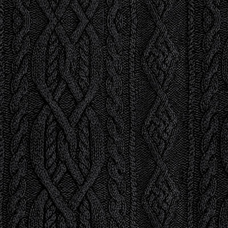 Pánský vintage pletený svetr s vysokým límcem 63163731X