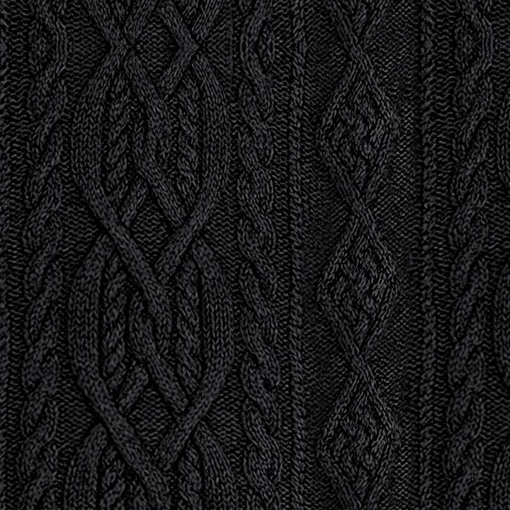 Pánský vintage pletený svetr s vysokým límcem 63163731X