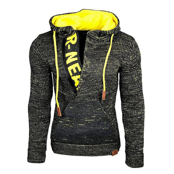 Pánský Casual Dlouhý Svetr s Kapucí 17002971M