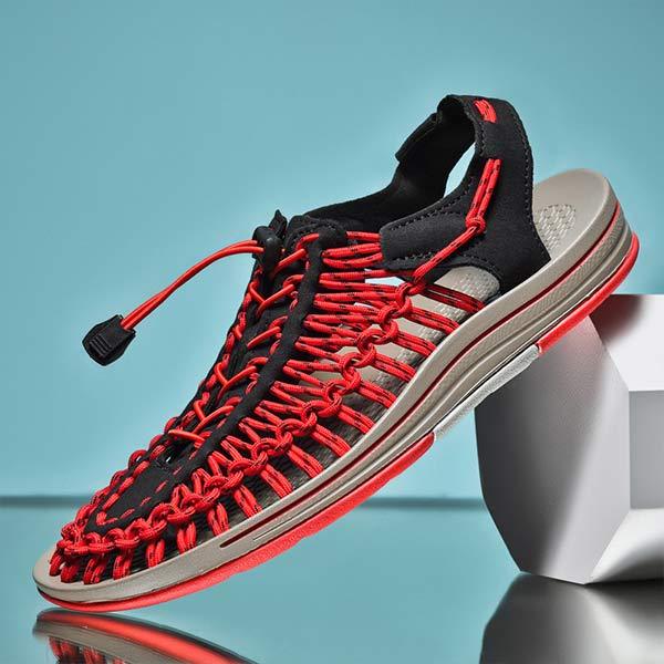 PÁNSKÉ RUČNĚ TKANÉ PLÁŽOVÉ SANDÁLY 53152187