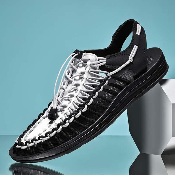 PÁNSKÉ RUČNĚ TKANÉ PLÁŽOVÉ SANDÁLY 53152187