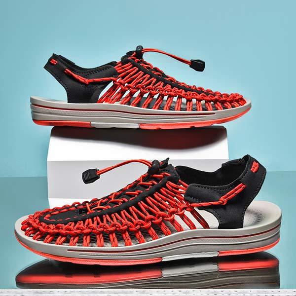 PÁNSKÉ RUČNĚ TKANÉ PLÁŽOVÉ SANDÁLY 53152187