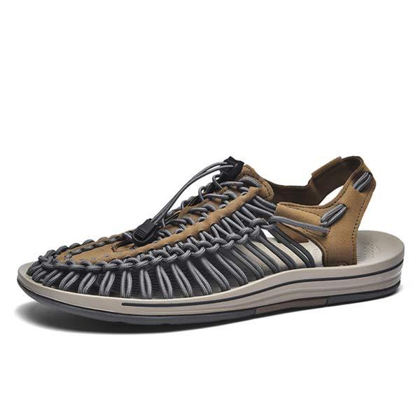 PÁNSKÉ RUČNĚ TKANÉ PLÁŽOVÉ SANDÁLY 53152187