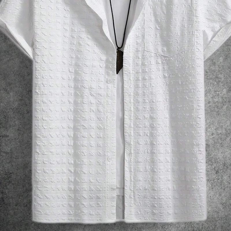 Pánská kostkovaná košile s krátkým rukávem 65906540X