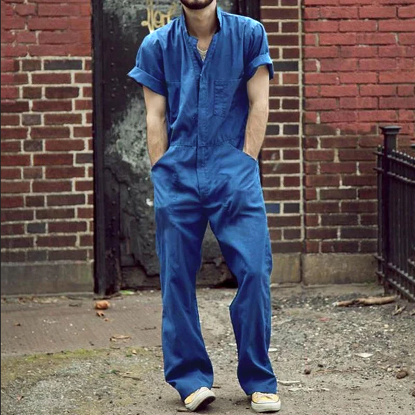 Pánský Casual Kombinéza Cargo s Mnoha Kapsami 32278228Y