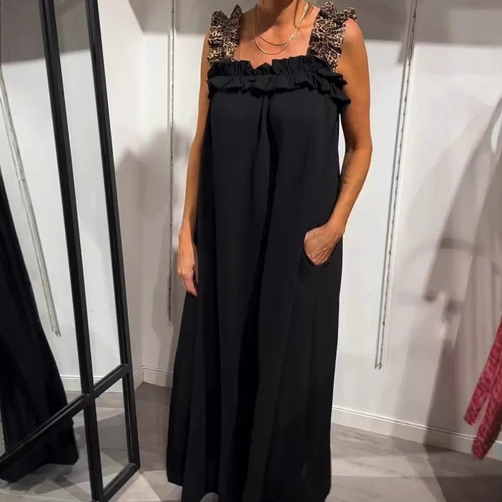 Klara | Lehká Maxi Šaty na Ramínkách s Kapsami